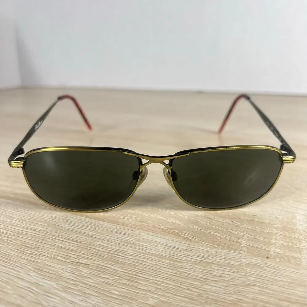 Vintage Eddie Bauer PIO SQ 1426 G Sunglasses Brushed Gold Excellent Condition